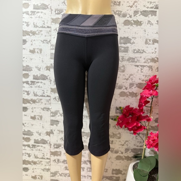 lululemon athletica Pants - lululemon athletica Black and Gray Leggings
